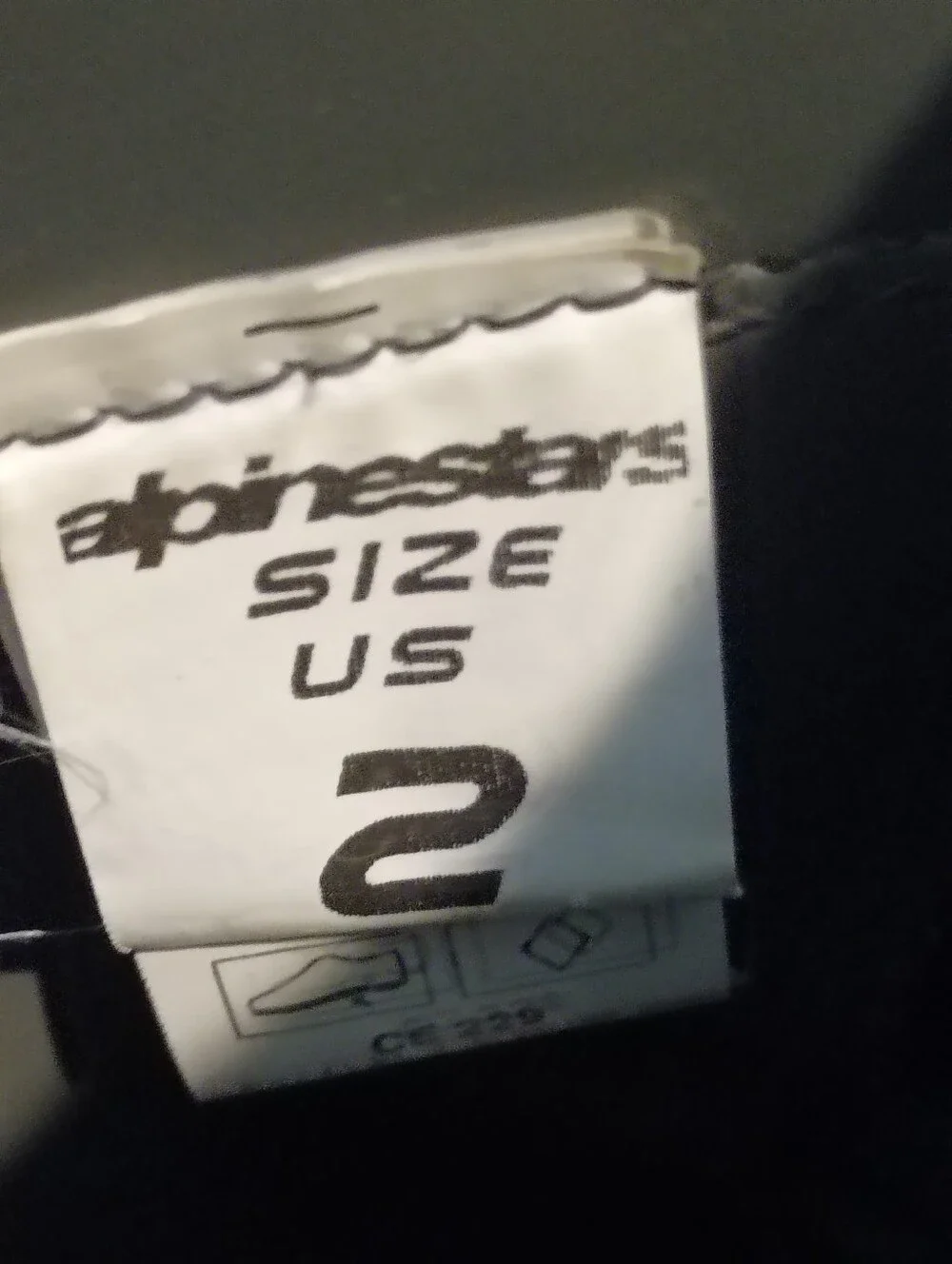 Alpinestars Tech 6S Youth MX Motocross Boots Black White US 2 Metal Toe.